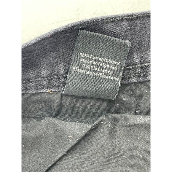 Calvin Klein Skinny Narrow Leg Women's Black Denim Button Fly Jeans Size 32Wx29 - Picture 7 of 12